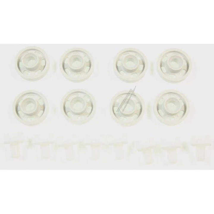 Kit Ruote Cesto Inferiore 8 Pz. Lavastoviglie Rex 4071300307