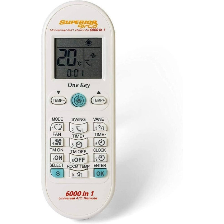 Superior AirCo 6000 - Telecomando Universale per climatizzatori, 6000 CODICI