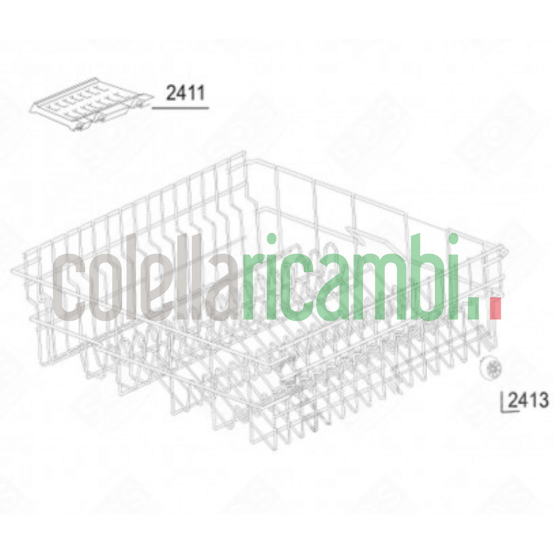 Cesto Beko Superiore Ral 7037 Lavastoviglie 1751309500