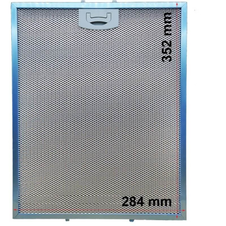 Filtro alluminio 284x352x8 mm Cappa Tecnowind
