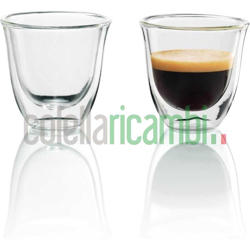 De'Longhi Bicchieri Espresso, Tazzine di Vetro a Doppia Parete DLSC310