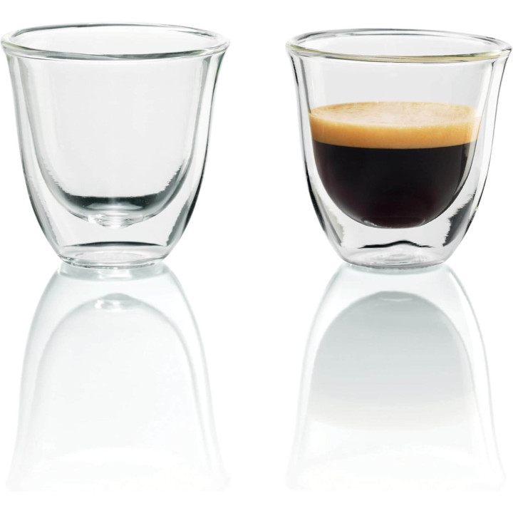 De'Longhi Bicchieri Espresso, Tazzine di Vetro a Doppia Parete DLSC310