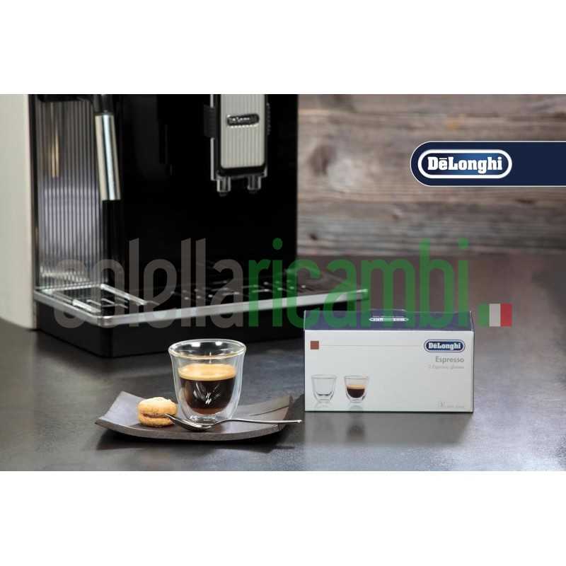 De'Longhi Bicchieri Espresso, Tazzine di Vetro a Doppia Parete DLSC310