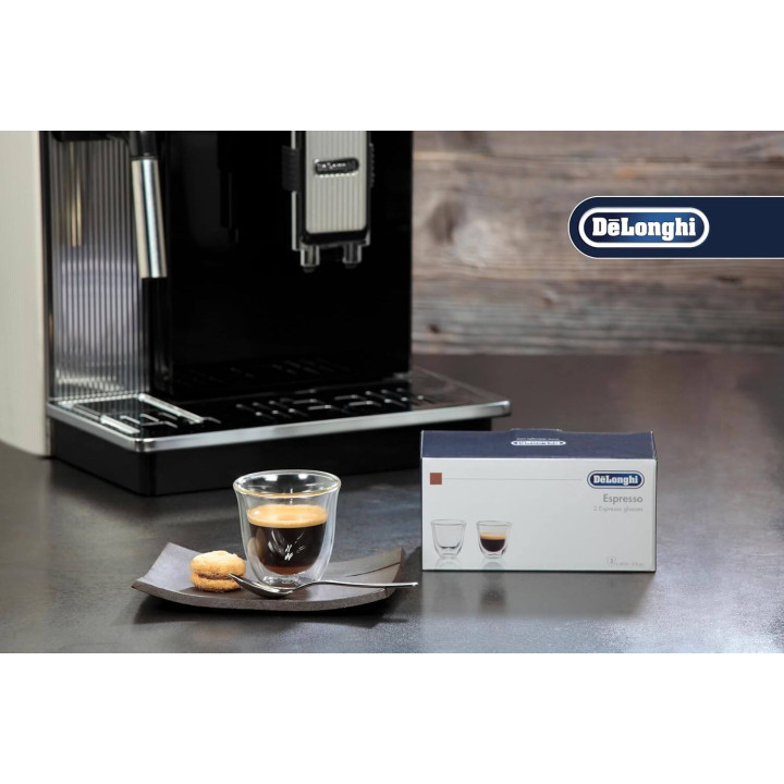 De'Longhi Bicchieri Espresso, Tazzine di Vetro a Doppia Parete DLSC310