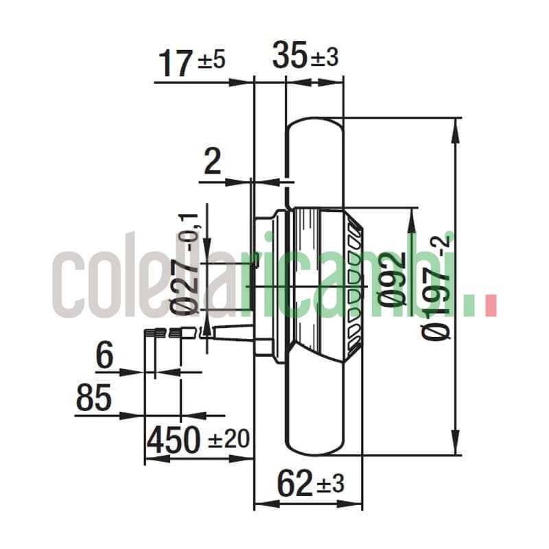 Ventola .Assiale Ebm A4s200-Ai04-01 Stufe a Pellet 14706066