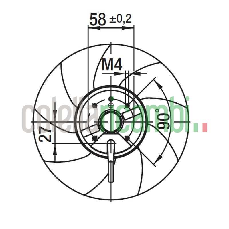 Ventola .Assiale Ebm A4s200-Ai04-01 Stufe a Pellet 14706066