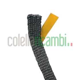 Treccia Adesiva In Textape Nera 8X3mm, Temperatura Fino A 600°C, Per Fissaggio Vetri Porta14801002