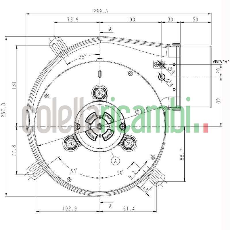 Estrattore 70W Pl30-010 Flangia Diametro 100Mm 14706002
