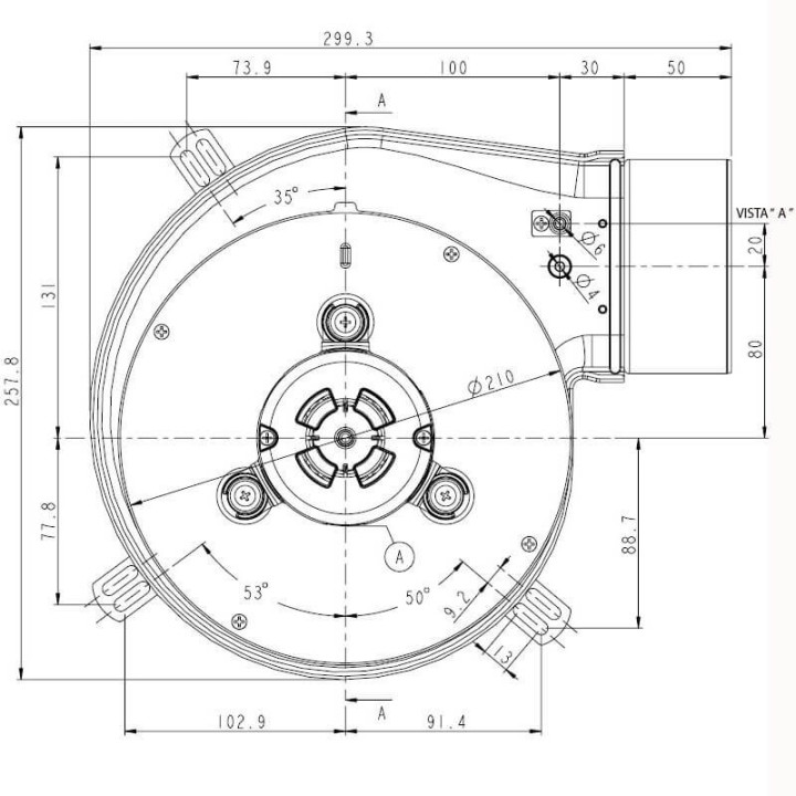Estrattore 70W Pl30-010 Flangia Diametro 100Mm 14706002