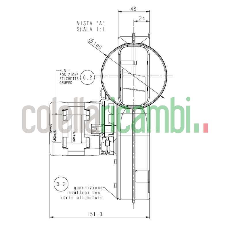 Estrattore 70W Pl30-010 Flangia Diametro 100Mm 14706002