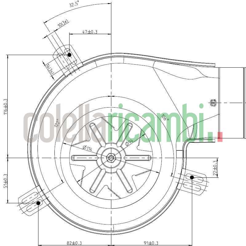 Estrattore, aspiratore fumi EBM G2E152/0020-3030LH-609 Karmek one14706009