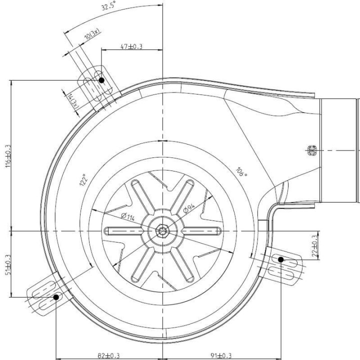 VenditaEstrattore, aspiratore fumi EBM G2E152/0020-3030LH-609 Karmek one14706009