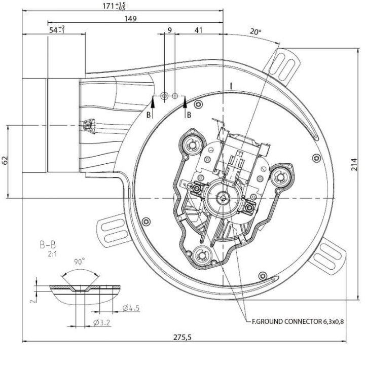 VenditaEstrattore, aspiratore fumi EBM G2E152/0020-3030LH-609 Karmek one14706009