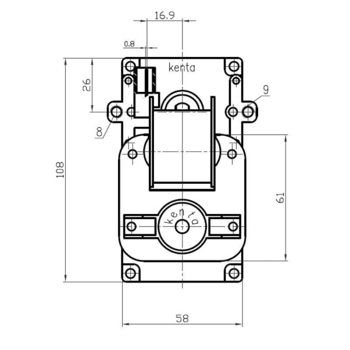 Motoriduttore Kenta K9115005 1,5Rpm H30 Stufe a Pellet Deville 14702051
