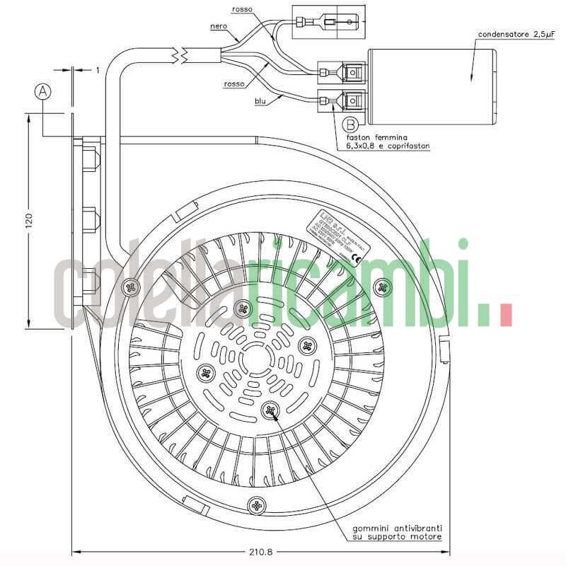 Gruppo Motore Gt500ce01 L2natalini Stufe a Pellet Deville 14706060