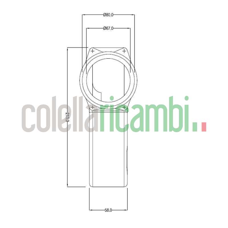 Chiocciola estrattore fumi Stufe a Pellet Cadel 14811001