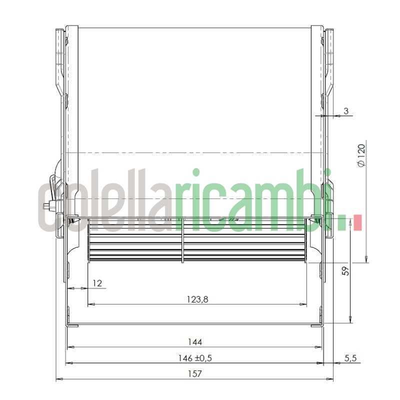 Ventilatore Centrifugo Trial Cad12r 90W Stufe a Pellet Ecoteck 14706080