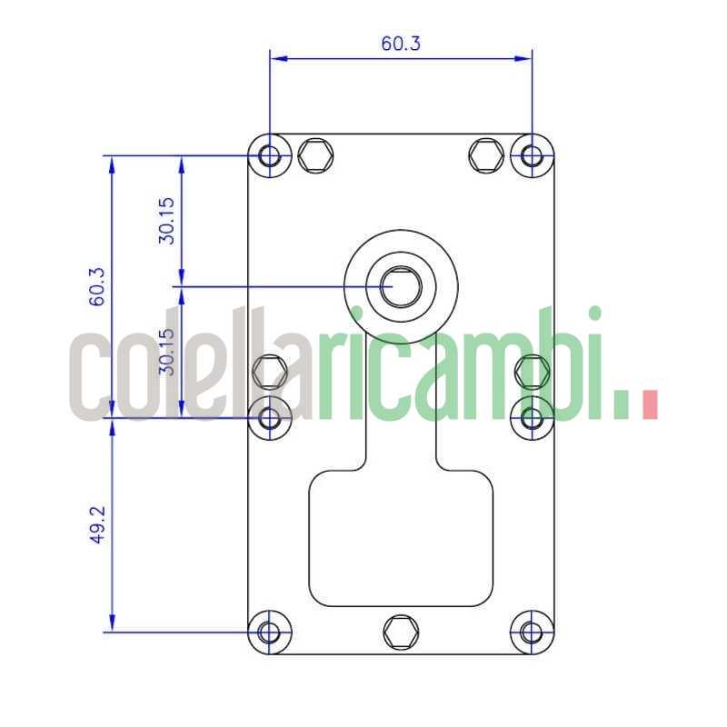 Motoriduttore T3 2Rpm Albero 9,5Mm Spianato-Rotazione Oraria Ecoforest Stufe a Pellet 14702003