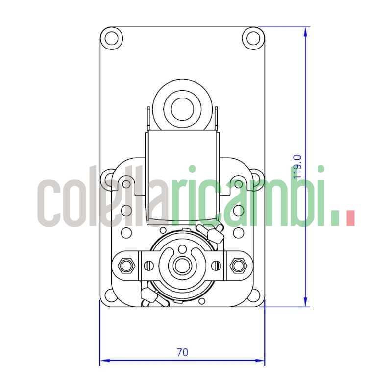 Motoriduttore T3 2Rpm Albero 9,5Mm Spianato-Rotazione Oraria Ecoforest Stufe a Pellet 14702003