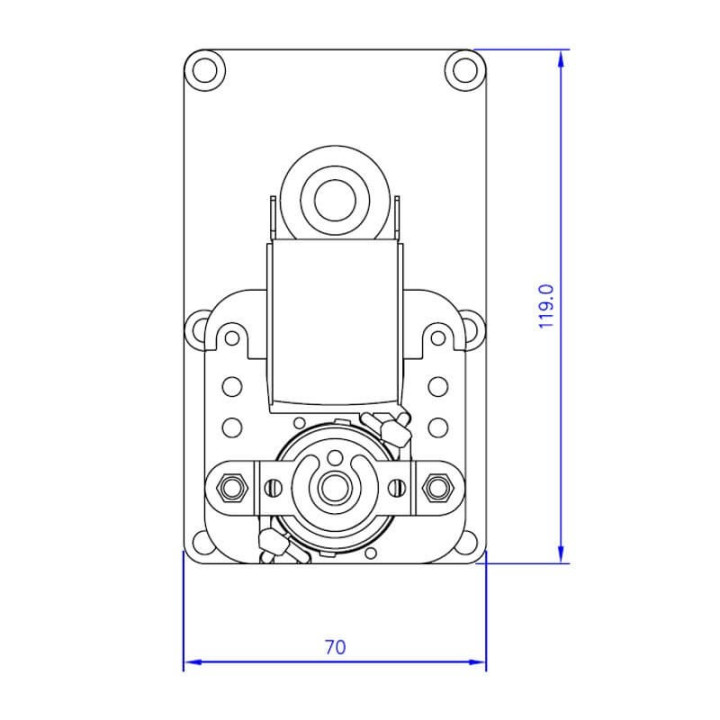Motoriduttore T3 2Rpm Albero 9,5Mm Spianato-Rotazione Oraria Ecoforest Stufe a Pellet 14702003