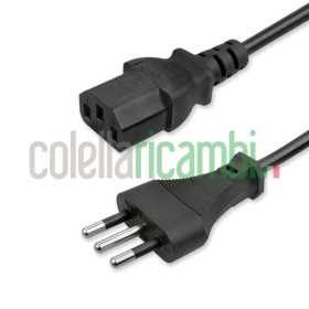 Cavo Alimetazione 2Mt 3X0,75Mm, Spina Italia Iec Stufe a Pellet 14705006