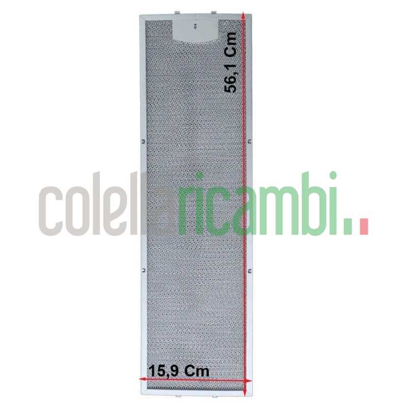 Filtro cappa alluminio per Tecnowind 159x561x8mm