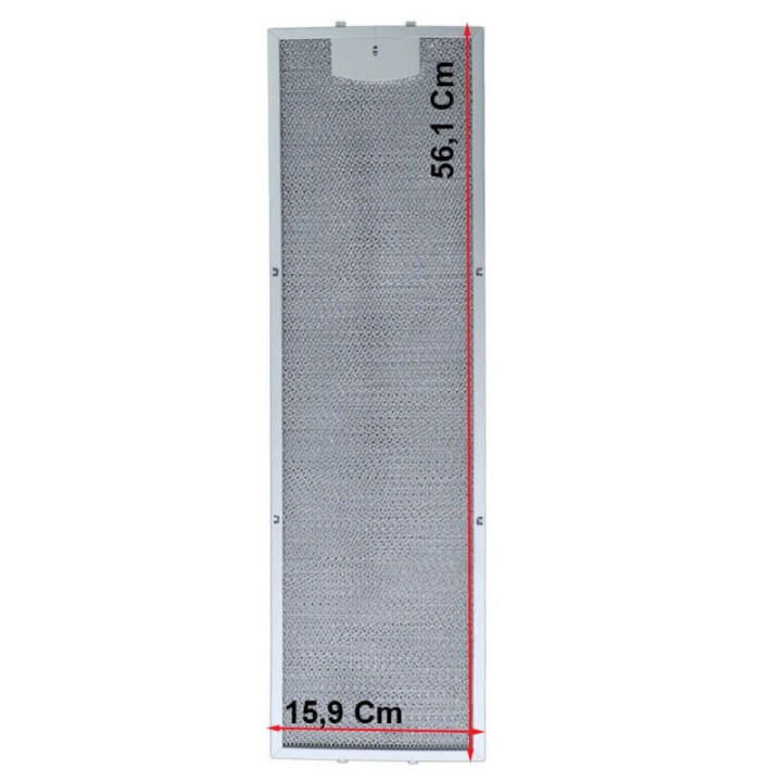 Filtro cappa alluminio per Tecnowind 159x561x8mm