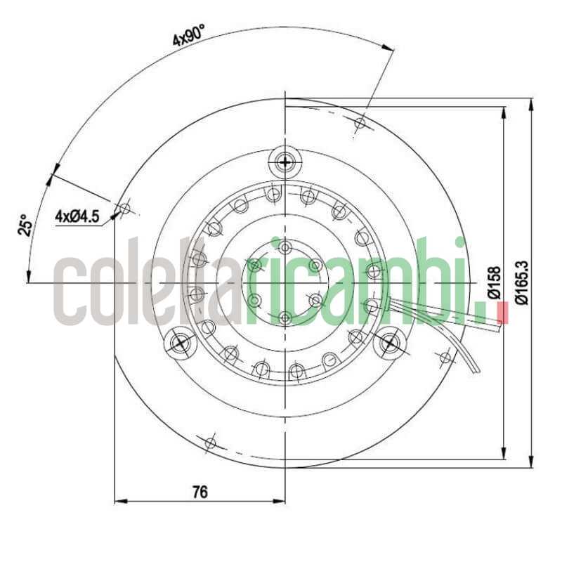 Estrattore Ebm R2e150-An91 Con Encoder 32W Ventola 150Mm