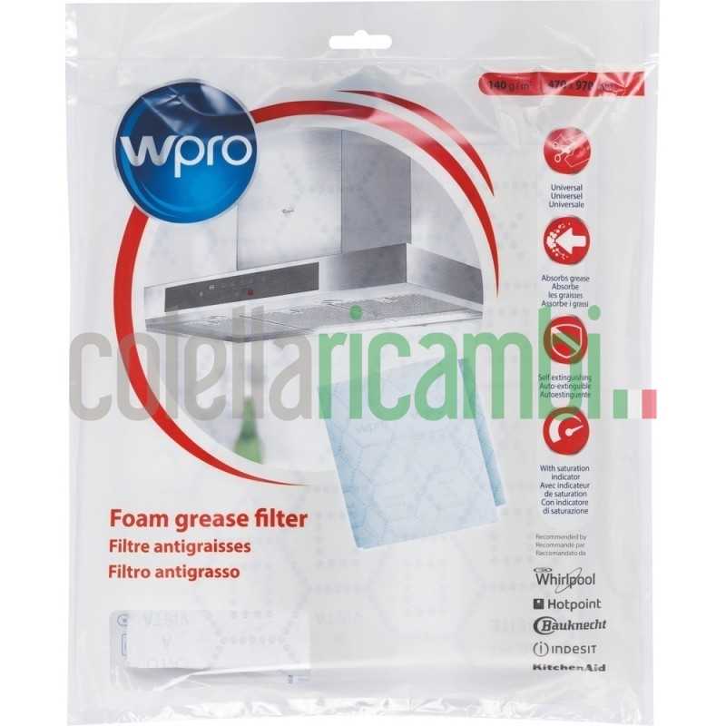 Filtro WPro anti-grasso universale con indicatore di saturazione per cappa - 484000008526