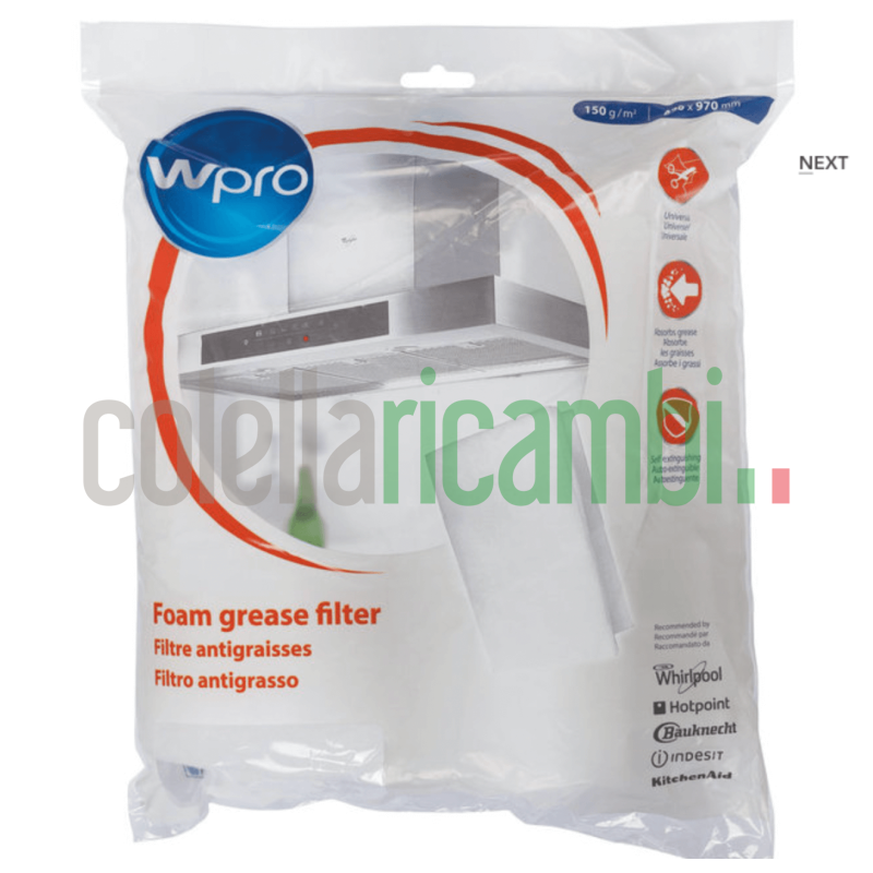 Filtro Antigrasso Universale 470X970Mm 484000008523