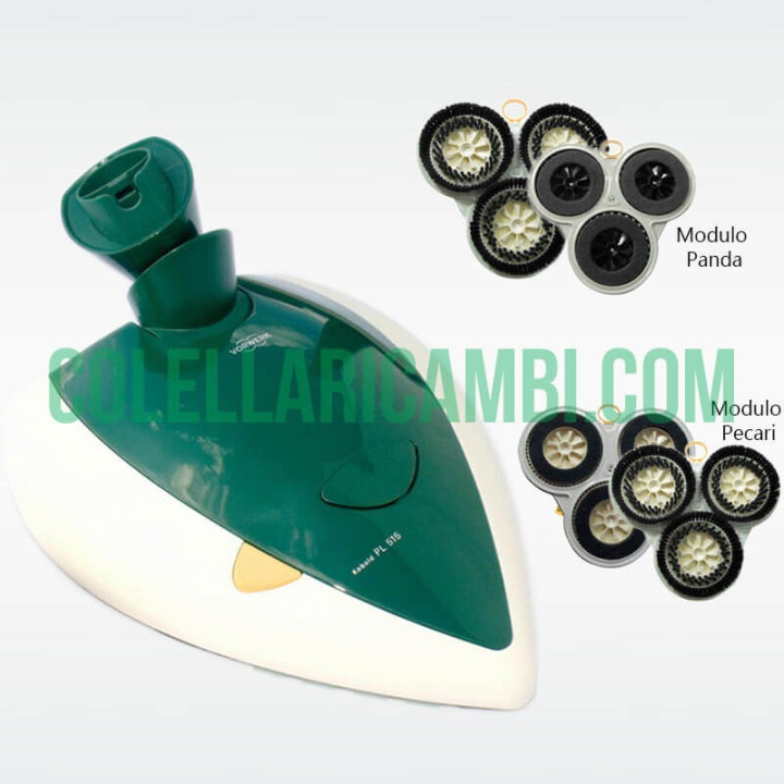 Aspirapolvere Vorwerk Folletto VK135 + Lucidatrice Cuore PL515 e Tubo Accessori Rigenerato Originale con Garanzia