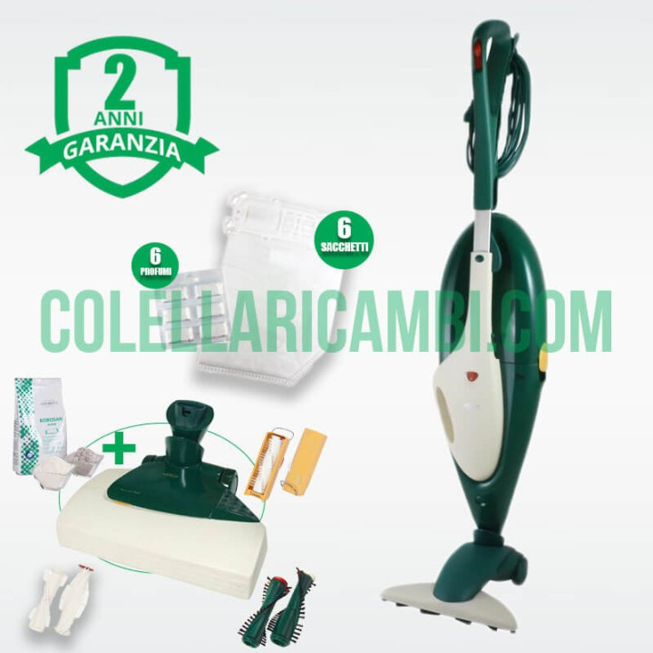 Aspirapolvere Vorwerk Folletto Kobold VK135 + Battitappeto EB350 Rigenerato