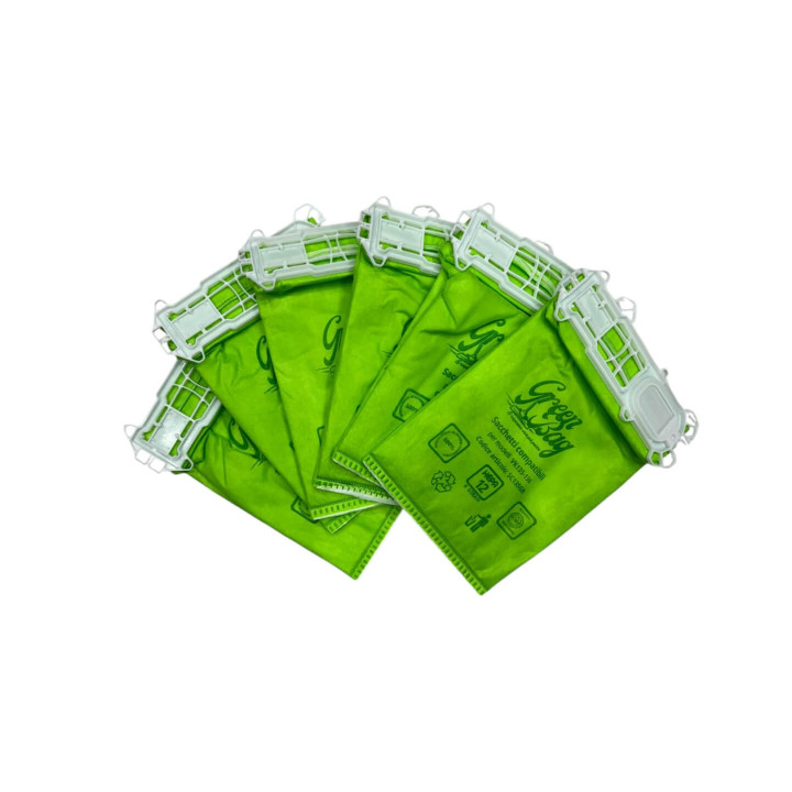 Sacchetti Compatibili LINEA GREEN per Vorwerk Folletto VK135 VK136 (6 PZ)