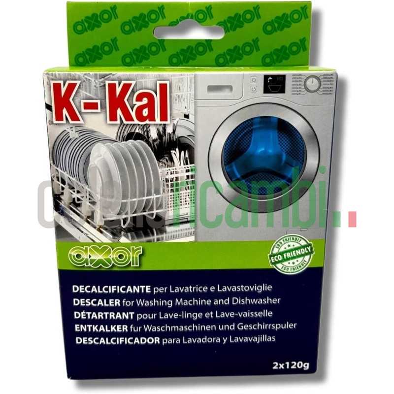 Decalcificante Lavatrice E Lavastoviglie In Polvere K-KAL Axor 2 Bustine Da 120 g