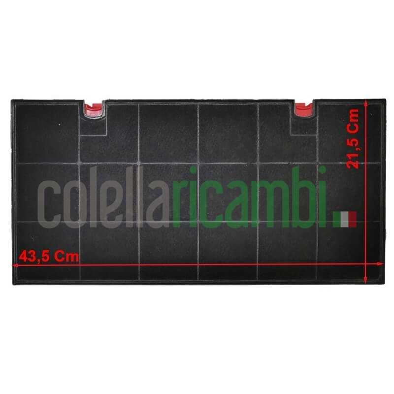 Filtro in carbone 43,5 x 21,5 Cm TYPE 150 cappa Elica