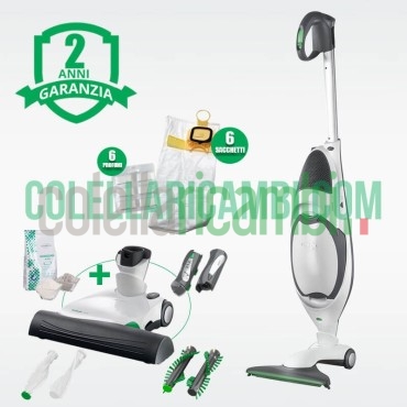 Aspirapolvere Vorwerk Folletto VK150 con Battitappeto EB370 Rigenerato