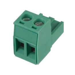 Connettore 2 Poli Femmina Ad Innesto Passo 5,08Mm Cadel 14709001