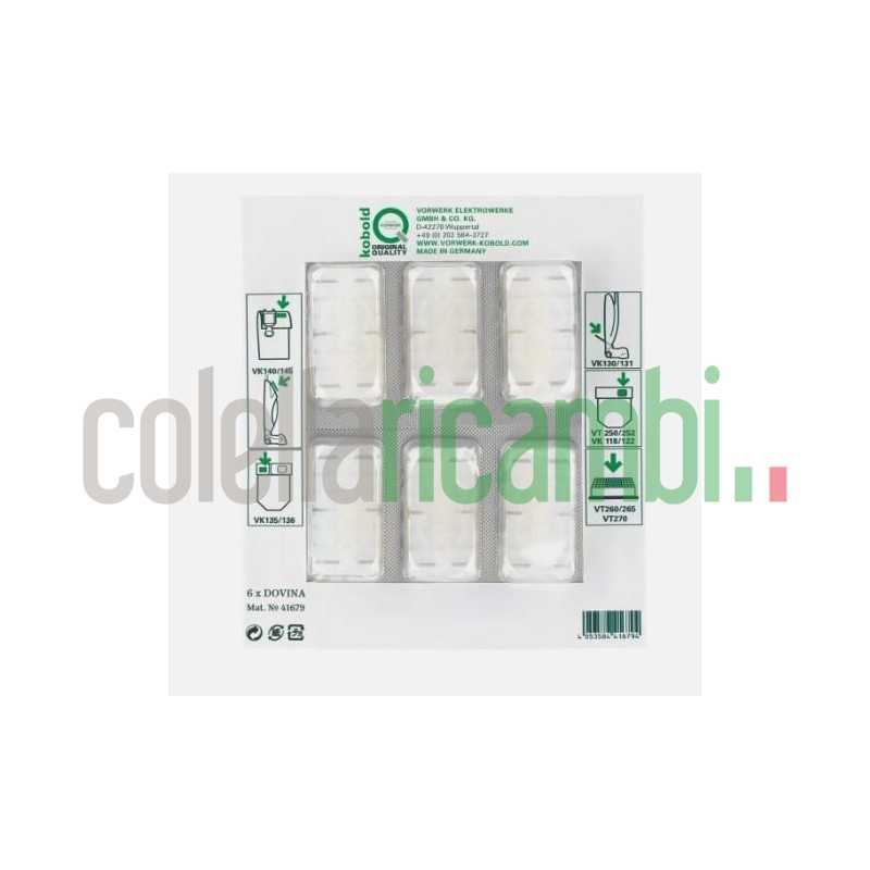 Dovina Profumini Originali Vorwerk Folletto 6 PCS