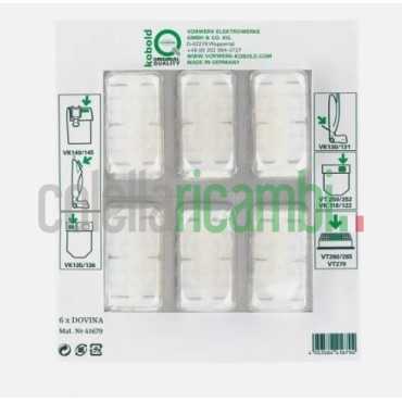 Dovina Profumini Originali Vorwerk Folletto 6 PCS