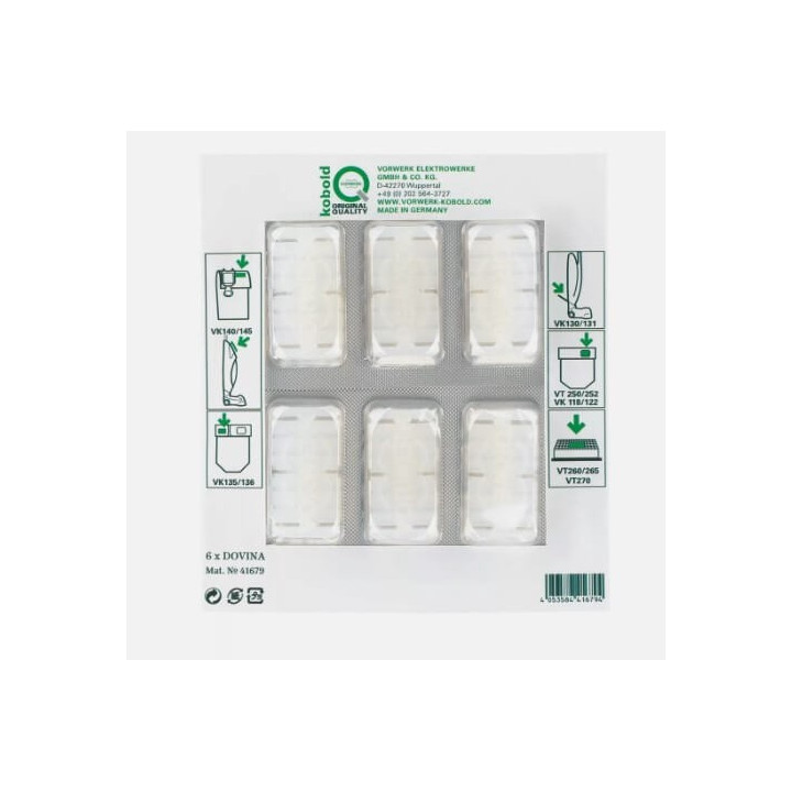 Dovina Profumini Originali Vorwerk Folletto 6 PCS