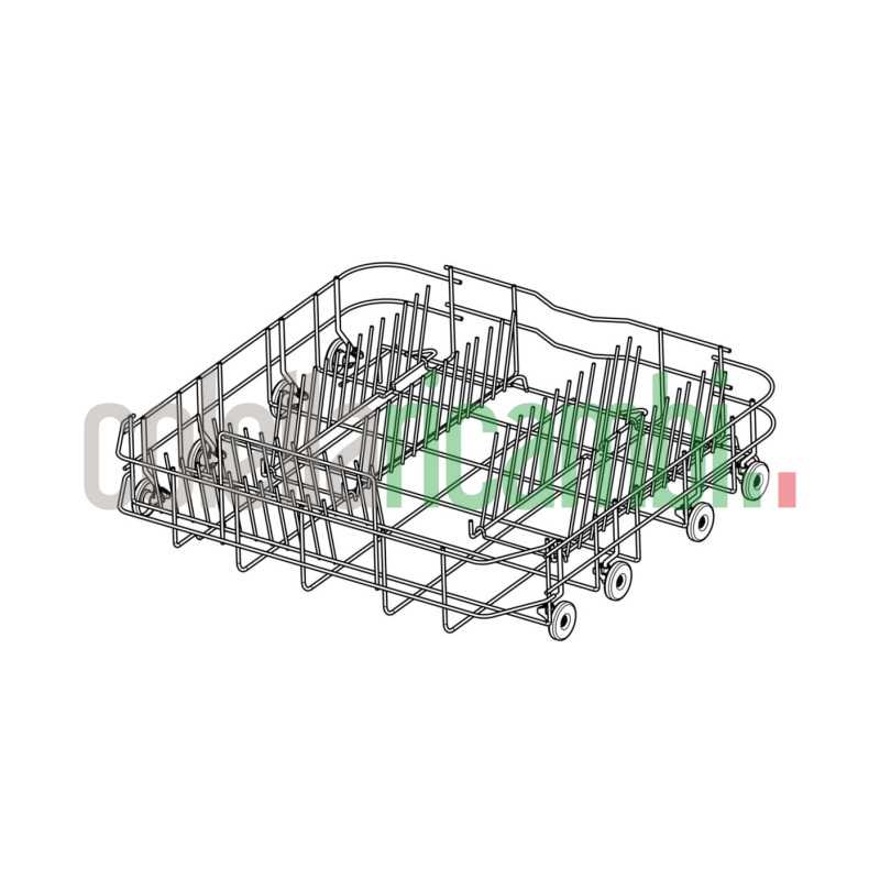 Cestello inferiore per lavastoviglie con rotelle Rex 140133729099