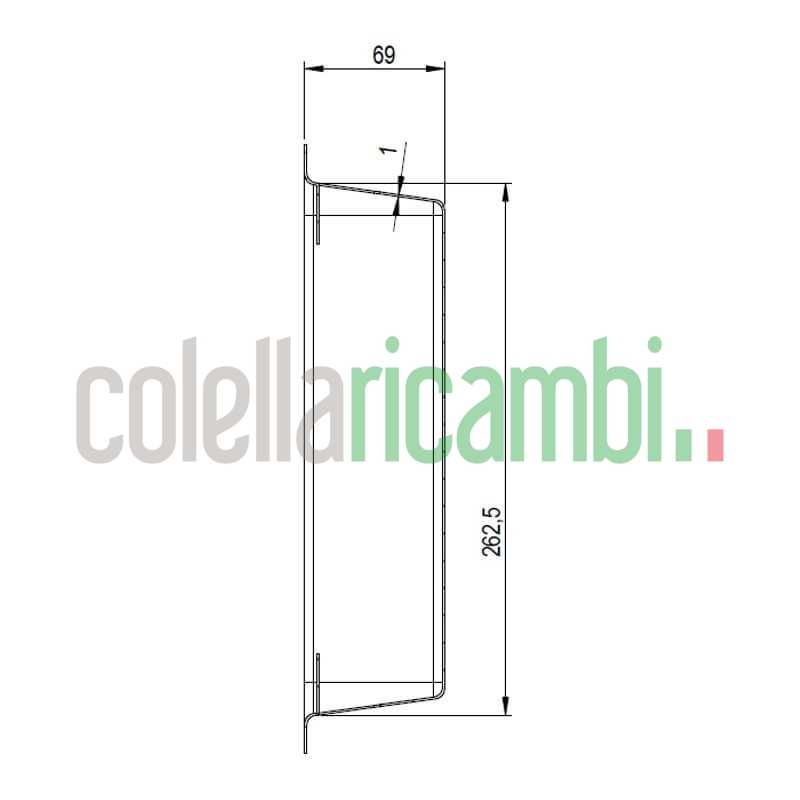 Cassetto portacenere Stufe a Pellet Clam 14810051