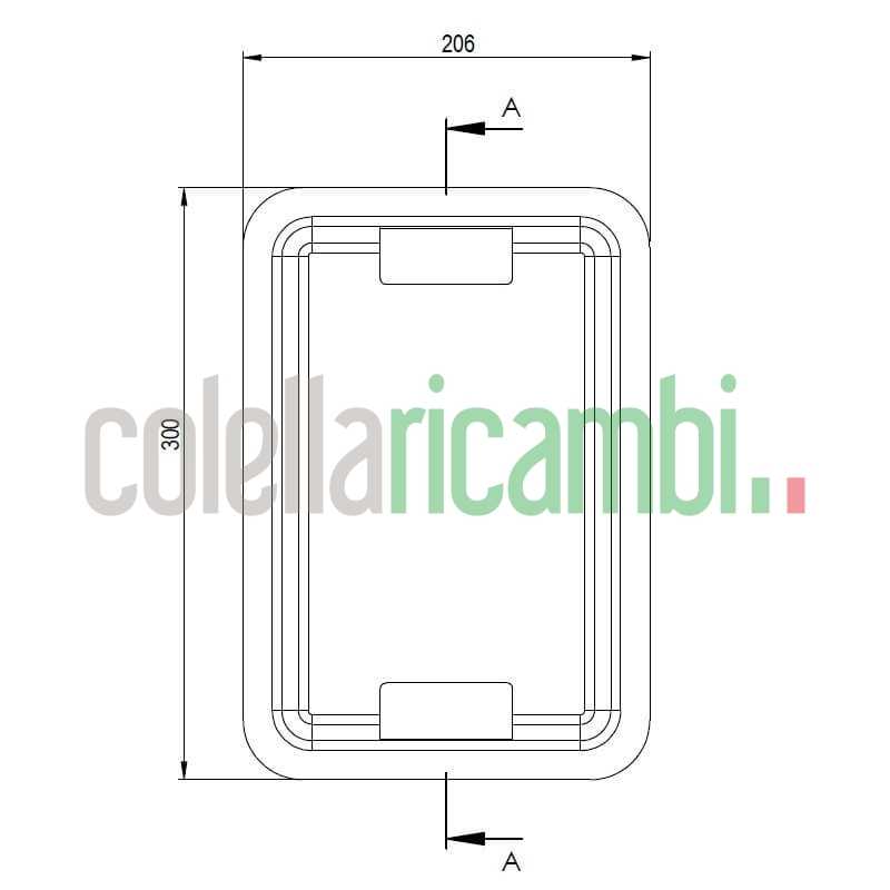 Cassetto portacenere Stufe a Pellet Clam 14810051
