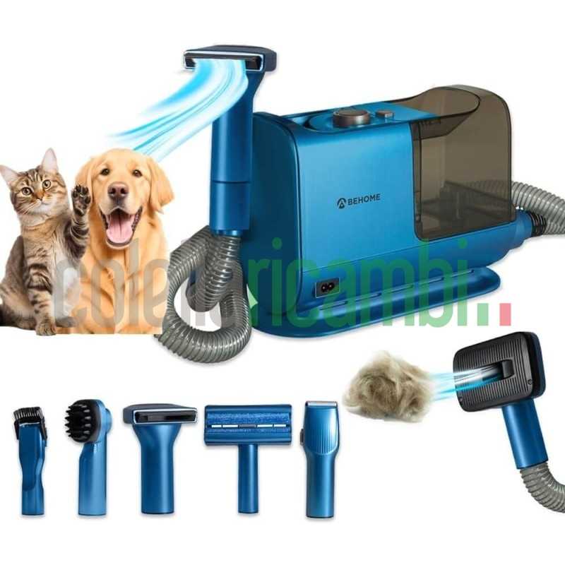 Tosatrice per Cani e Gatti a pelo lungo e Corto 6 in 1 per animali domestici