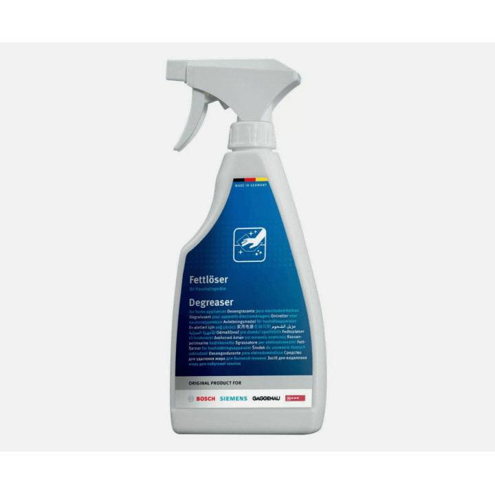 Sgrassante cappe e superfici inox 500ml Bosch Siemens Neff Gaggenau 00312207