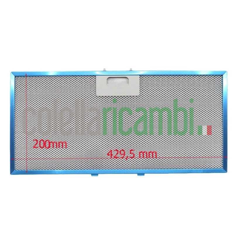 Filtro antigrasso in metallo per cappa Elica 429,5 x 200 x 9 mm