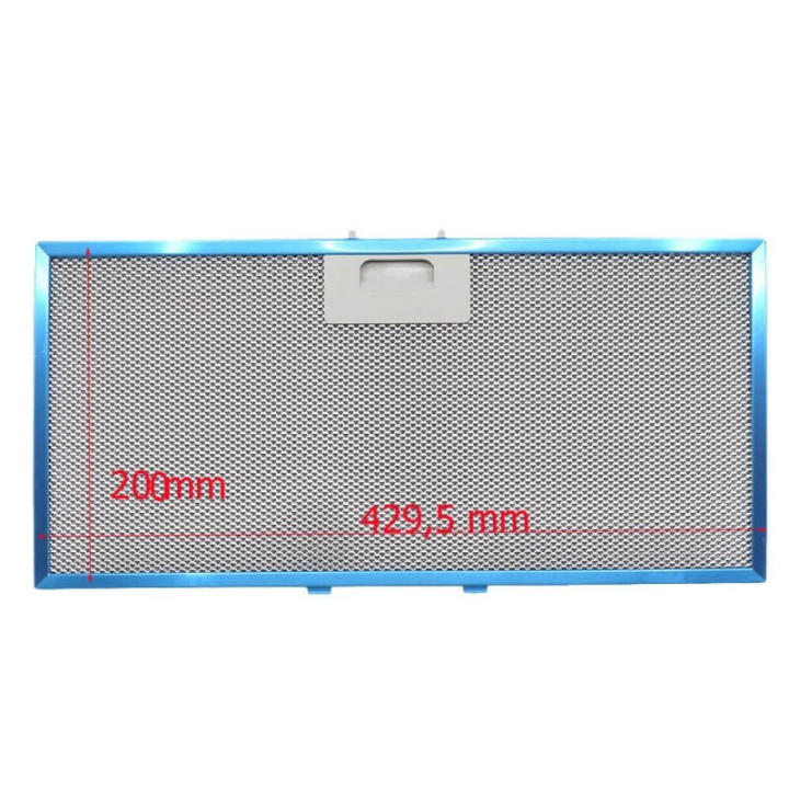 Filtro antigrasso in metallo per cappa Elica 429,5 x 200 x 9 mm