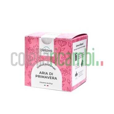 DELOVA Cristalli Deodoranti ARIA DI PRIMAVERA 6 buste da 35gr