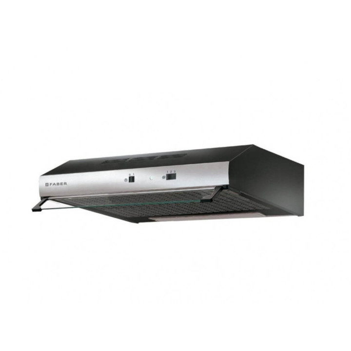 Cappa ad Incasso sottopensile 60 cm Finitura Nero e Acciaio Faber TCH04 PLUS SS16A 741 300.0557.489