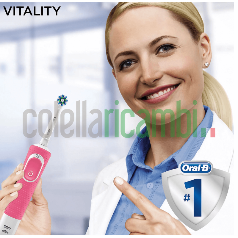 Oral-B Vitality 80327148 spazzolino elettrico per adulti Spazzolino rotante-oscillante Rosa